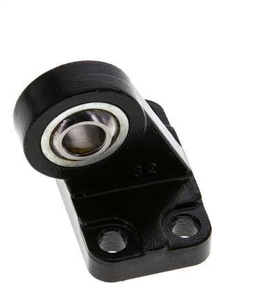 Horquilla esférica macho acodada 32 mm ISO 15552 y 21287 Acero