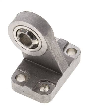 Horquilla esférica macho acodada 32 mm ISO 15552 y 21287 Acero inoxidable 316 (1.4401)