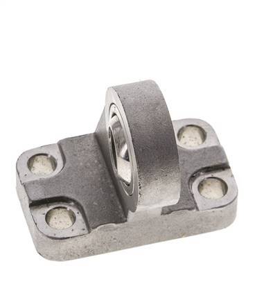 Horquilla esférica macho acodada 32 mm ISO 15552 y 21287 Acero inoxidable 316 (1.4401)