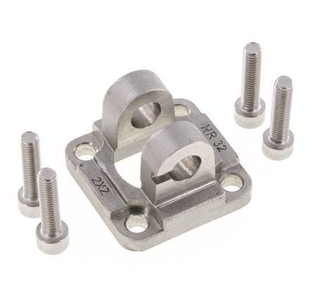 Horquilla Hembra 32 mm ISO 15552 ISO 21287 Acero inoxidable 316 (1.4401)