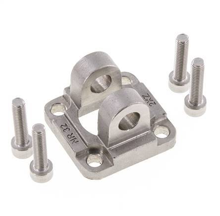 Horquilla Hembra 32 mm ISO 15552 ISO 21287 Acero inoxidable 316 (1.4401)