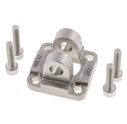 Horquilla Hembra 32 mm ISO 15552 ISO 21287 Acero inoxidable 316 (1.4401)