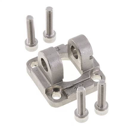 Horquilla Hembra 32 mm ISO 15552 ISO 21287 Acero inoxidable 316 (1.4401)