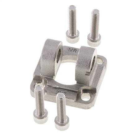 Horquilla Hembra 32 mm ISO 15552 ISO 21287 Acero inoxidable 316 (1.4401)