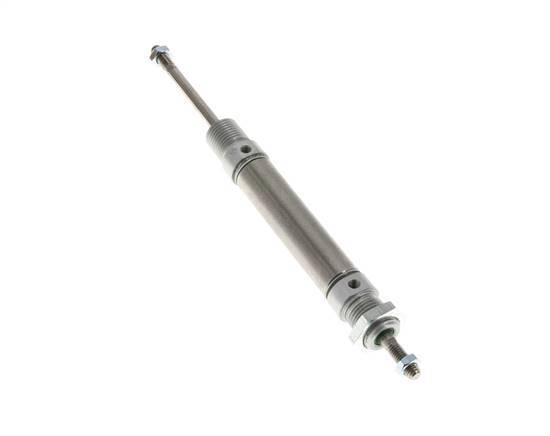 Cilindro Redondo de Doble Efecto ISO 6432 16-40mm - Magnético - Rosca Macho - Doble vástago