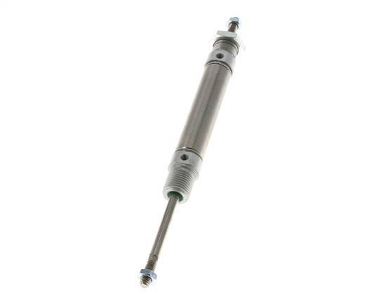 Cilindro Redondo de Doble Efecto ISO 6432 16-40mm - Magnético - Rosca Macho - Doble vástago