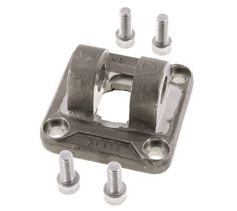 Horquilla Hembra 80 mm ISO 15552 ISO 21287 Acero inoxidable 316 (1.4401)