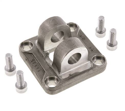 Horquilla Hembra 80 mm ISO 15552 ISO 21287 Acero inoxidable 316 (1.4401)