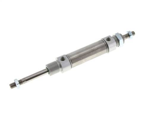 Cilindro Redondo de Doble Efecto ISO 6432 25-40mm - Magnético - Rosca Macho - Doble vástago