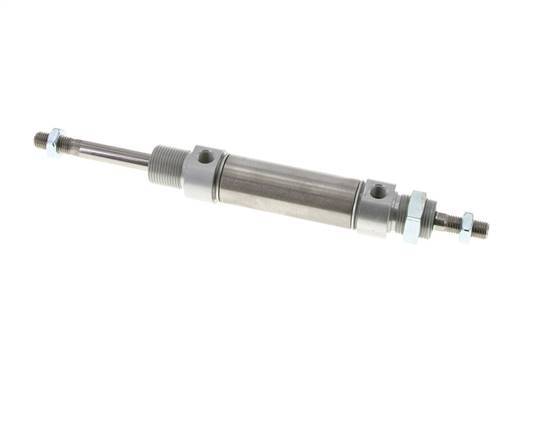 Cilindro Redondo de Doble Efecto ISO 6432 25-40mm - Magnético - Rosca Macho - Doble vástago