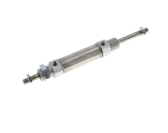 Cilindro Redondo de Doble Efecto ISO 6432 25-40mm - Magnético - Rosca Macho - Doble vástago