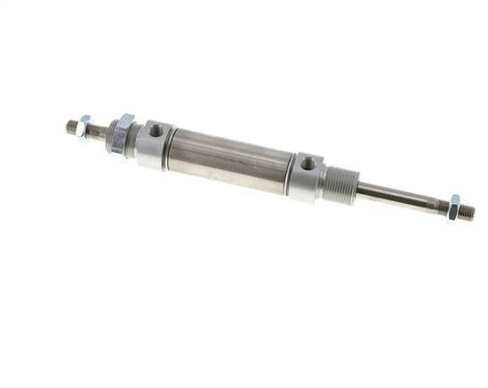 Cilindro Redondo de Doble Efecto ISO 6432 25-40mm - Magnético - Rosca Macho - Doble vástago