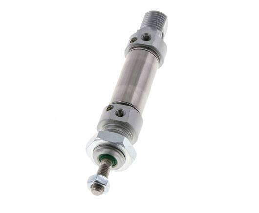 ISO 6432 Round Double Acting Cylinder 16-10mm - Magnetic - Damping