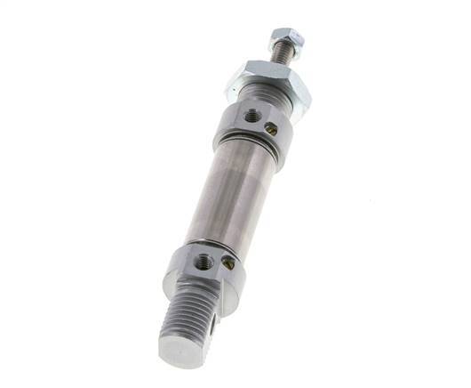 ISO 6432 Round Double Acting Cylinder 16-10mm - Magnetic - Damping