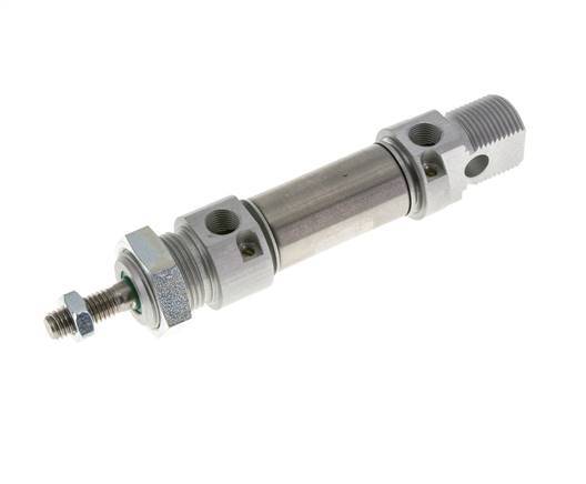 ISO 6432 Round Double Acting Cylinder 20-10mm - Magnetic - Damping