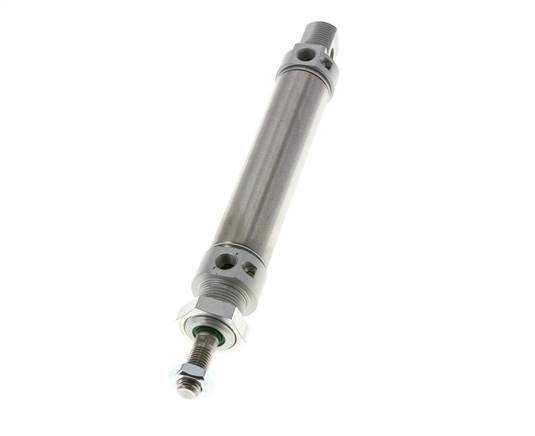 ISO 6432 Round Double Acting Cylinder 25-80mm - Magnetic - Damping