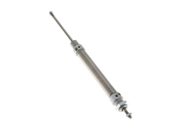 Cilindro Redondo de Doble Efecto ISO 6432 16-80mm - Magnético - Amortiguación - Rosca Macho - Doble vástago