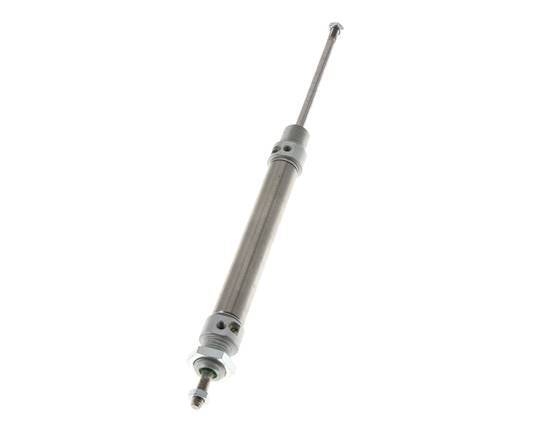 Cilindro Redondo de Doble Efecto ISO 6432 16-80mm - Magnético - Amortiguación - Rosca Macho - Doble vástago