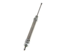 Cilindro Redondo de Doble Efecto ISO 6432 16-80mm - Magnético - Amortiguación - Rosca Macho - Doble vástago