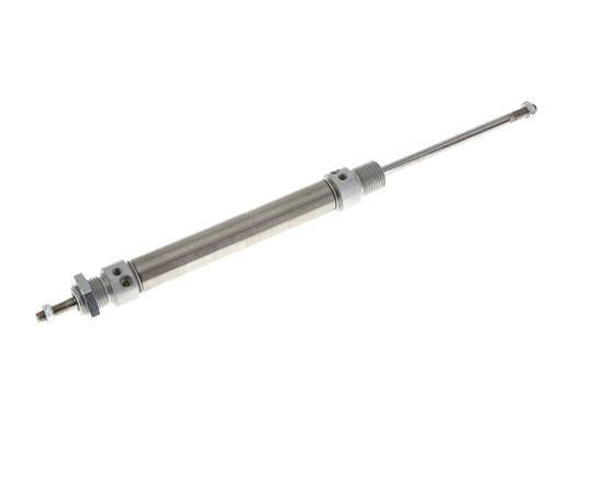 Cilindro Redondo de Doble Efecto ISO 6432 16-80mm - Magnético - Amortiguación - Rosca Macho - Doble vástago