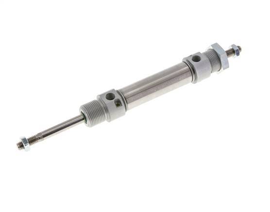 ISO 6432 Round Double Acting Cylinder 20-40mm - Magnetic - Damping - Male Threaded - Double Rod