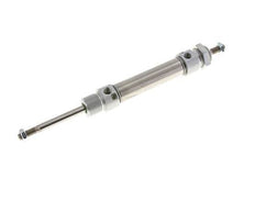 ISO 6432 Round Double Acting Cylinder 20-50mm - Magnetic - Damping - Male Threaded - Double Rod