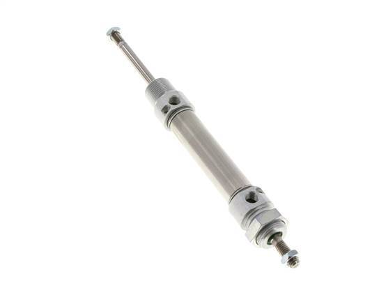ISO 6432 Round Double Acting Cylinder 20-50mm - Magnetic - Damping - Male Threaded - Double Rod