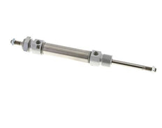 ISO 6432 Round Double Acting Cylinder 20-50mm - Magnetic - Damping - Male Threaded - Double Rod