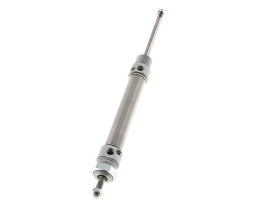 Cilindro Redondo de Doble Efecto ISO 6432 20-80mm - Magnético - Amortiguación - Rosca Macho - Doble vástago