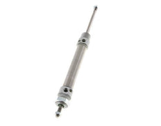 Cilindro Redondo de Doble Efecto ISO 6432 20-80mm - Magnético - Amortiguación - Rosca Macho - Doble vástago