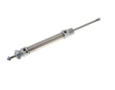 Cilindro Redondo de Doble Efecto ISO 6432 20-80mm - Magnético - Amortiguación - Rosca Macho - Doble vástago