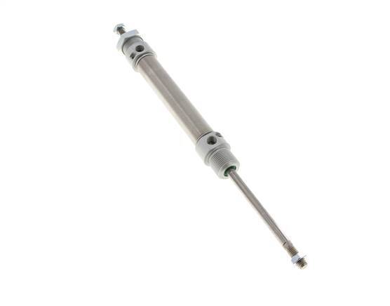 Cilindro Redondo de Doble Efecto ISO 6432 20-80mm - Magnético - Amortiguación - Rosca Macho - Doble vástago