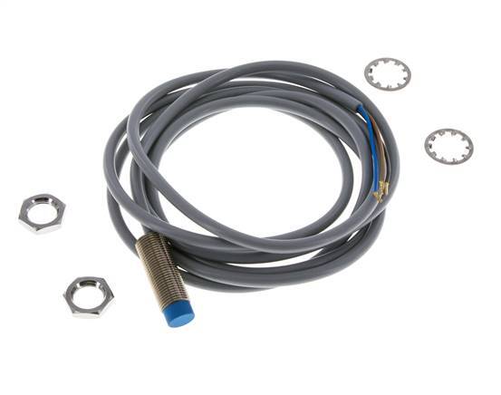 Detector de proximidad inductivo 4mm M12x1 con cable 2m