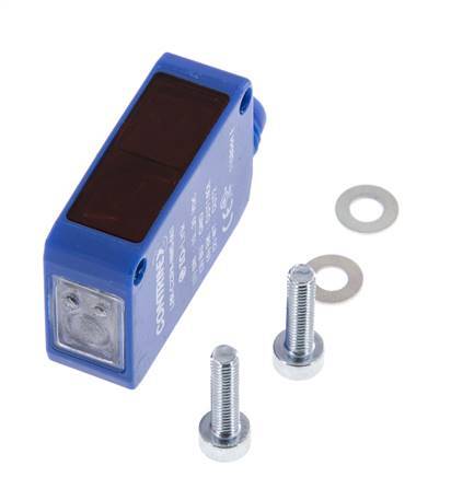 Barrera fotoeléctrica de reflexión 20-8000 mm M8 de 4 polos