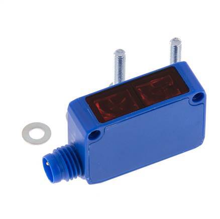 Barrera fotoeléctrica de reflexión 3-1500 mm M8 3 contactos