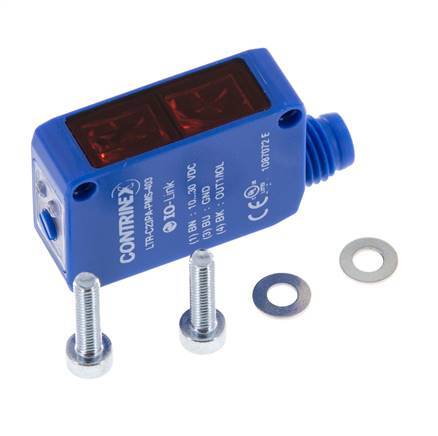 Barrera fotoeléctrica de reflexión 3-1500 mm M8 3 contactos