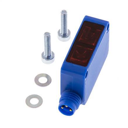 Barrera fotoeléctrica de reflexión 3-1500 mm M8 3 contactos