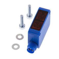 Barrera fotoeléctrica de reflexión 3-1500 mm M8 3 contactos