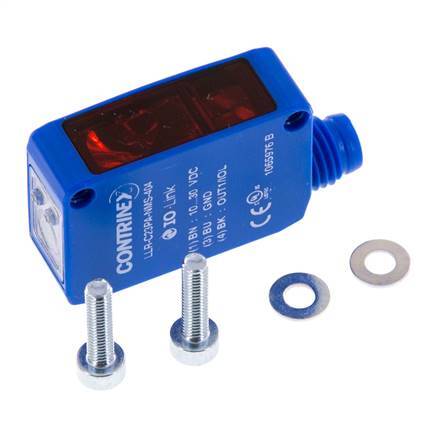 Receptor de barrera óptica unidireccional 0-30000 mm M8 de 3 polos