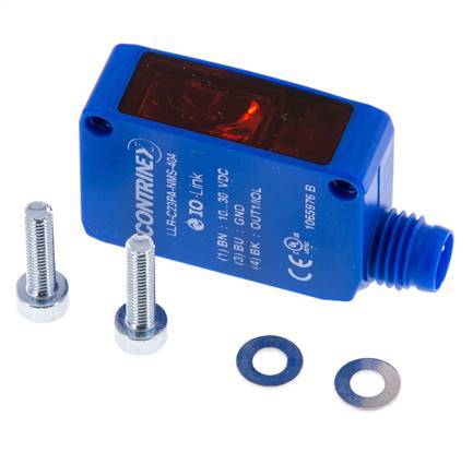 Receptor de barrera óptica unidireccional 0-30000 mm M8 de 3 polos