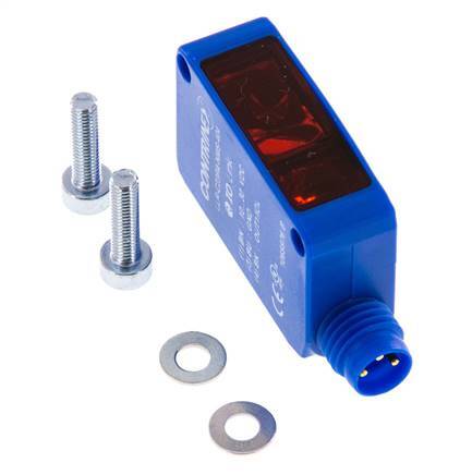 Receptor de barrera óptica unidireccional 0-30000 mm M8 de 3 polos