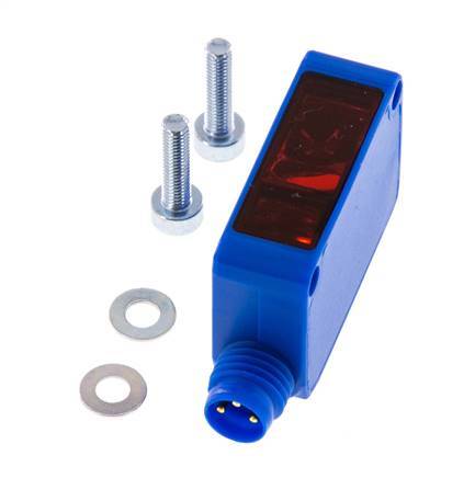 Receptor de barrera óptica unidireccional 0-30000 mm M8 de 3 polos