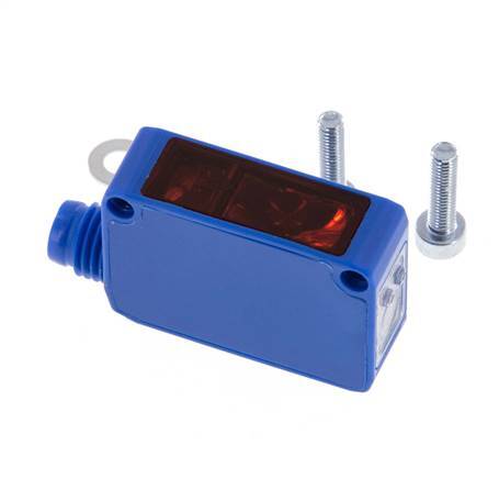 Transmisor de barrera óptica unidireccional 0-30000 mm M8 de 3 polos