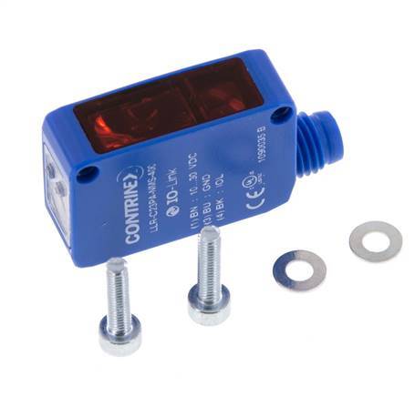 Transmisor de barrera óptica unidireccional 0-30000 mm M8 de 3 polos