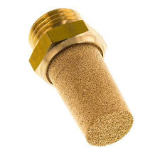 Silenciador Neumático de Bronce Sinterizado G1/2'' Conexión de Latón [2 Piezas]