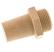 G1'' Sintered Bronze Pneumatic Muffler Hexagonal Fitting