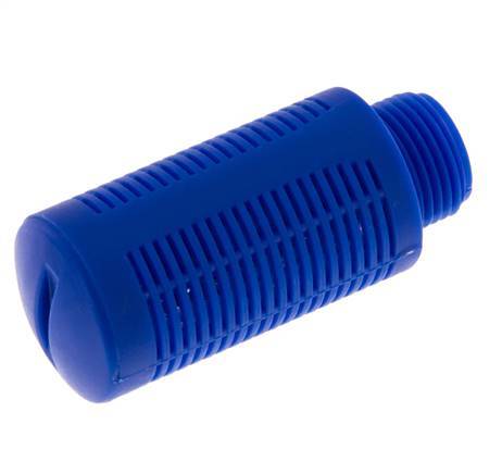 Silenciador Neumático de Plástico G3/8'' Autolimpieza Elementos de Relleno de Granulado [2 Piezas]