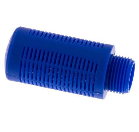 Silenciador Neumático de Plástico G3/8'' Autolimpieza Elementos de Relleno de Granulado [2 Piezas]