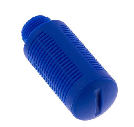 Silenciador Neumático de Plástico G3/8'' Autolimpieza Elementos de Relleno de Granulado [2 Piezas]