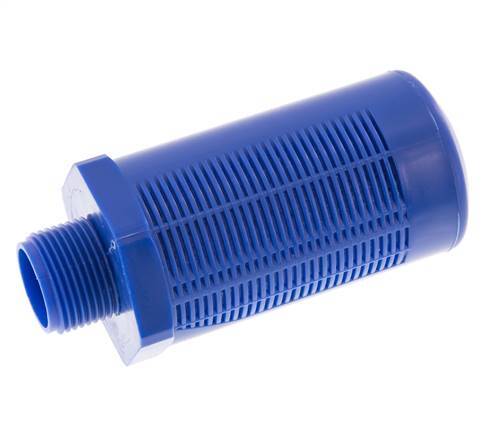 G3/4'' Plastic Pneumatic Muffler Self-Cleaning Granulate Filling